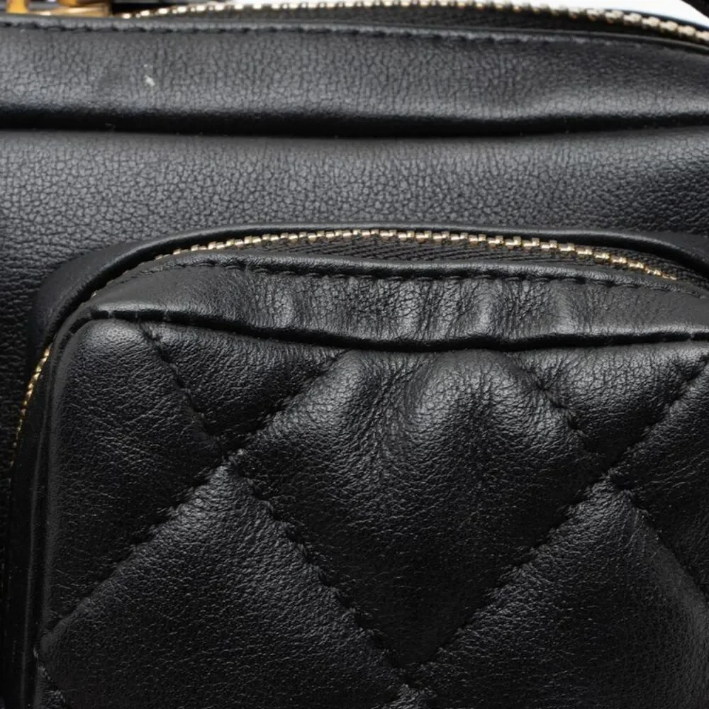 Chanel Calfskin Double Pocket Small Camera Bag